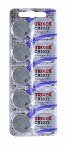 Order MAXELL Lithium CR2032 BL5 wholesale lithium coin cell from Bauer!