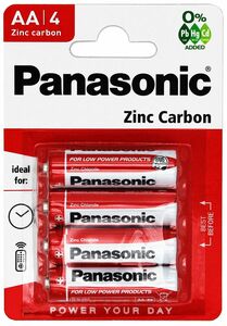 Jetzt PANASONIC Special Power R6R AA BL4 Zink-Kohle Batterien bei Batteriegroßhandel Bauer bestellen!