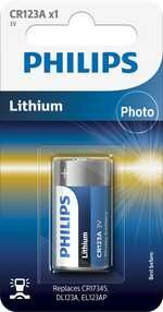 PHILIPS Photo Lithium CR123 BL1 Photo battery is available in large quantities at battery wholesale Bauer.