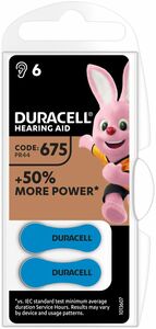 Jetzt DURACELL Easytab DA 675 BL6 Hörgeräte Batterien bei Bauer Batterien kaufen!