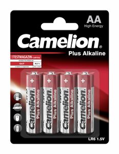 CAMELION Plus Alkaline LR6 AA alkaline batteries can be ordered in large quantities at cheap price from battery wholesale Bauer.