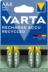 Jetzt Varta 56813 Recycled AAA 800mAh BL4 Akku bei Batteriegroßhandel Bauer bestellen!
