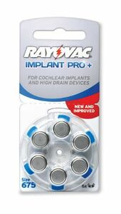Rayovac Implant Pro+ - Rayovcac hearing aid batteries can be ordered in large quantities at cheap prices from battery wholesale Bauer.