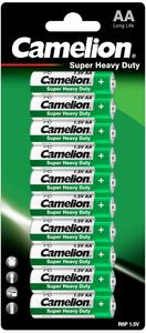 CAMELION Super Heavy Duty R6 AA BL10 - CAMELION Super Heavy Duty R6 AA zinc carbon batteries can be ordered in large quantities at cheap price from battery wholesale Bauer.