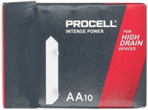 Order PROCELL Intense MX1500 AA 10-Pack wholesale industrial batteries from Bauer!