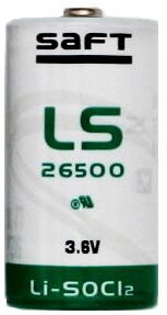 Order SAFT LS26500 3,6V 7700mAh lithium battery from battery wholesale Bauer