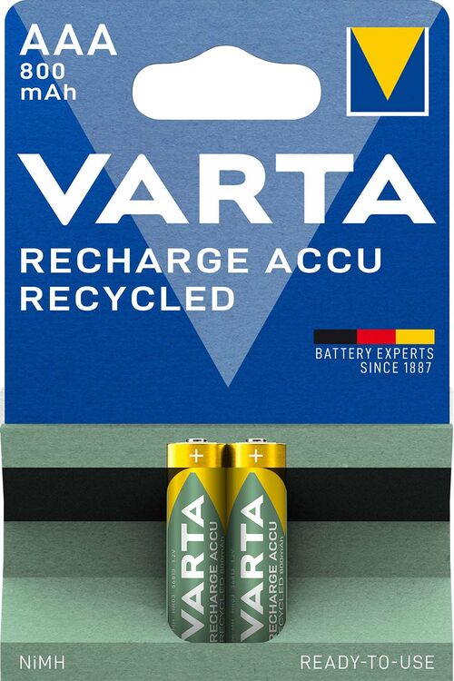 VARTA 56813 Recycled AAA 800mAh BL2