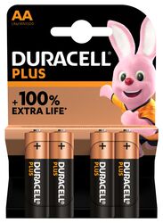Jetzt DURACELL Plus MN1500 AA BL4 Alkaline Batterien bei Batteriegroßhändler Bauer kaufen!